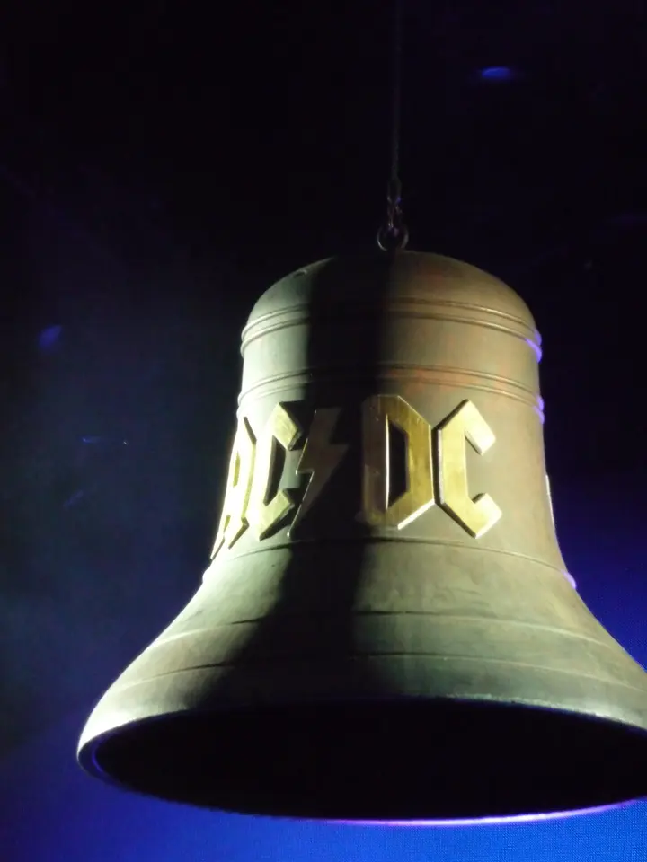La cloche AC/DC en gros plan
