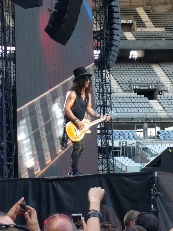 Slash en bord de scène