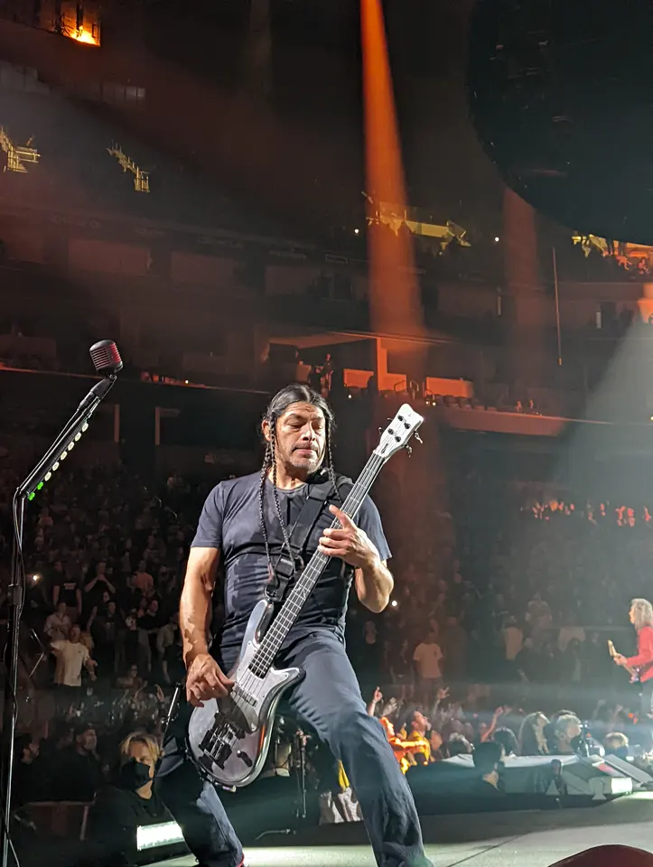 Rob Trujillo, regard vers la fosse