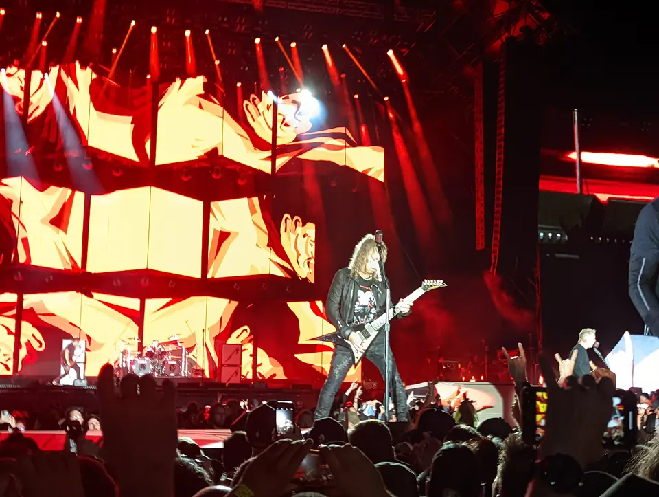 Kirk Hammett dans le rouge