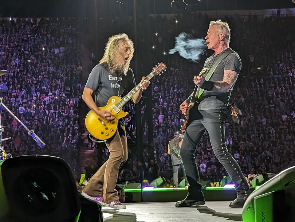 Hetfield et Hammett, face à face