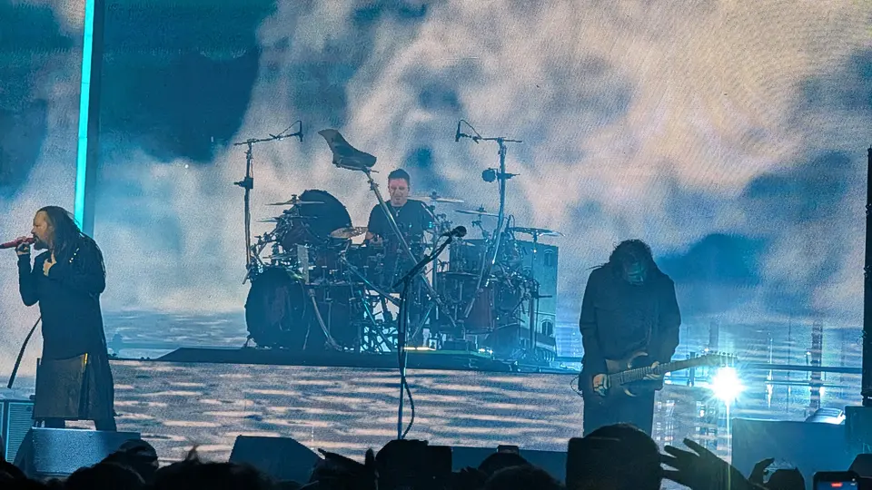 Korn devant un ciel d'orage